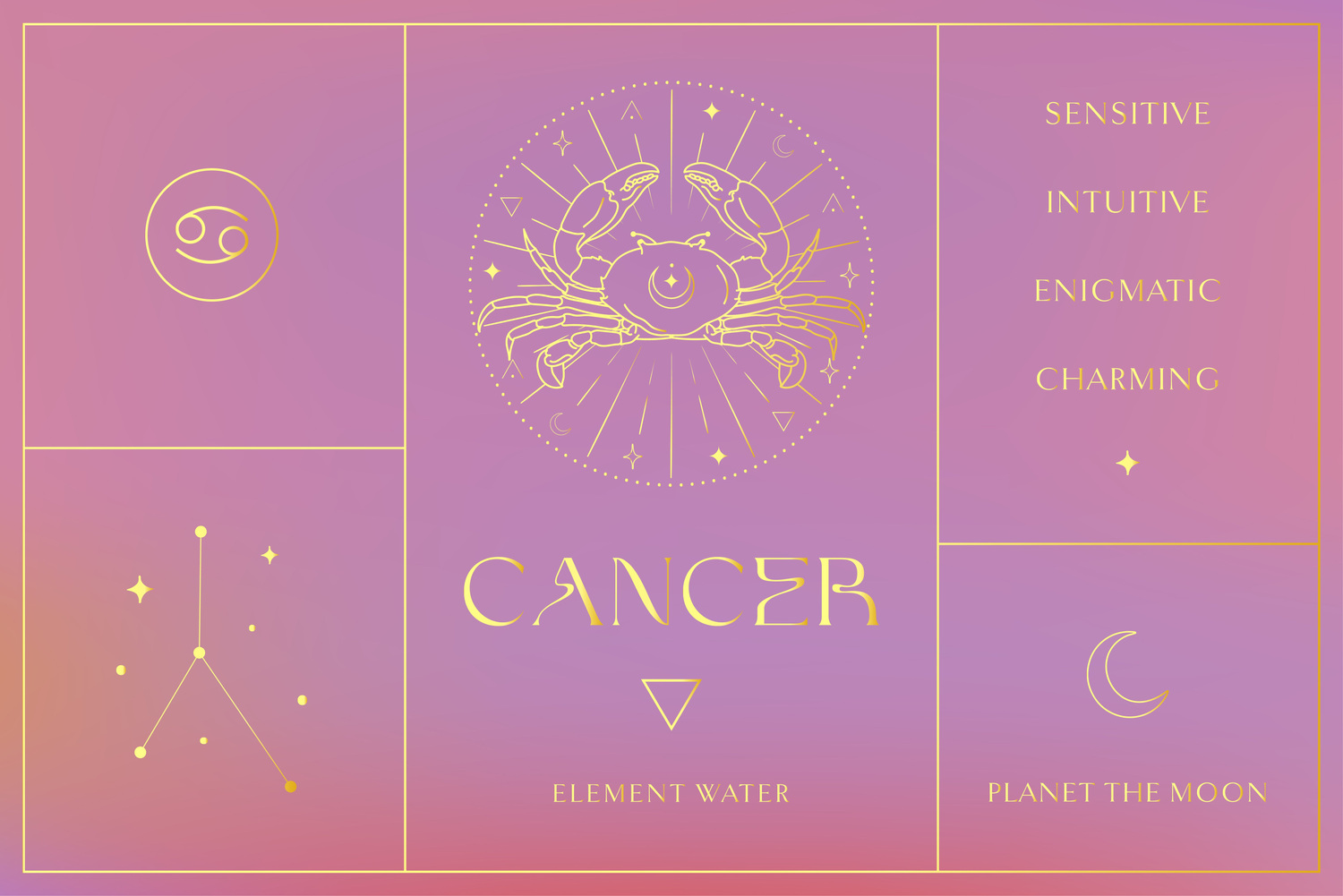 Cancer - Lead with Love. Glow with Grace.